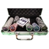 Фото 2 - Покерний набір на 200 фішок у кейсі з номіналом 1-100, кольоровий, фішки 11,5g