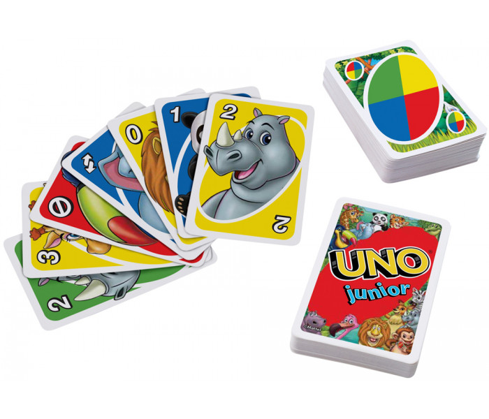 Настольная игра Уно для малышей обновленная (UNO junior 2021). Mattel (GKF04)