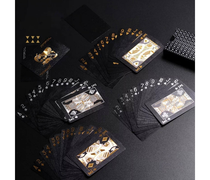 Черные пластиковые карты Покер Фест Black Diamond