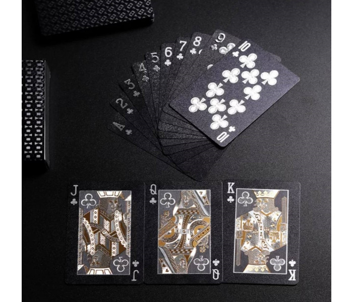Черные пластиковые карты Покер Фест Black Diamond