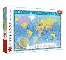 Фото Пазл Політична мапа світу, 2000 ел. Trefl (27099)