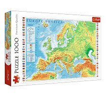 Фото Пазл Фізична мапа Європи, 1000 ел. Trefl (10605)