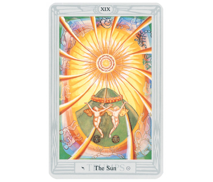 Кишенькова швейцарська колода Таро Тота Кроулі - Pocket Swiss Crowley Thoth Tarot Deck. US Games Systems