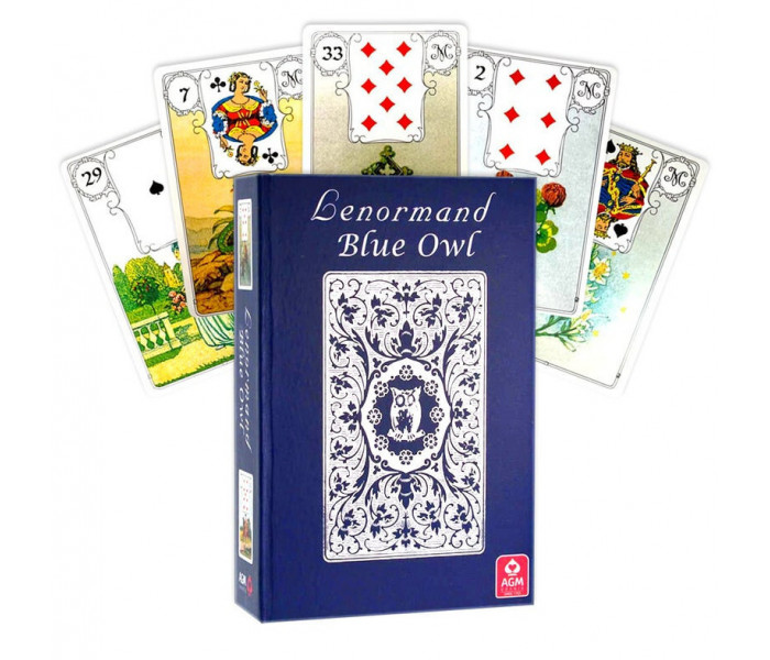 Оракул Ленорман Блакитна Сова Преміум - Blue Owl Lenormand Premium Edition. AGM