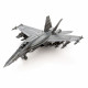 Металлическая сборная 3D модель F/A-18 Super Hornet, Metal Earth (MMS459)