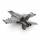 Металлическая сборная 3D модель F/A-18 Super Hornet, Metal Earth (MMS459)
