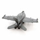 Металлическая сборная 3D модель F/A-18 Super Hornet, Metal Earth (MMS459)