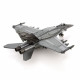 Металлическая сборная 3D модель F/A-18 Super Hornet, Metal Earth (MMS459)