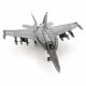 Металлическая сборная 3D модель F/A-18 Super Hornet, Metal Earth (MMS459)