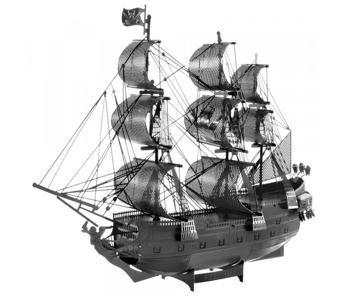 Збірна металева 3D модель Black Pearl (Black Version), Metal Earth (ICX016B)