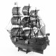 Збірна металева 3D модель Black Pearl (Black Version), Metal Earth (ICX016B)