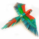 Металева збірна 3D модель Parrot (Папуга), Metal Earth (ICX118)