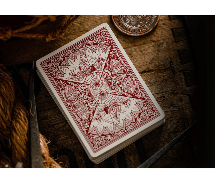 Игральные карты Pioneers Marked Red от Ellusionist