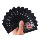 Чорні пластикові карти Win King Poker (Red Face)