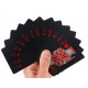 Чорні пластикові карти Win King Poker (Red Face)