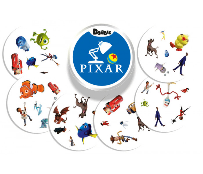 Настольная игра Dobble Pixar (Доббль Пиксар UA). Asmodee, (DOBPIX01UA) (3558380092506)
