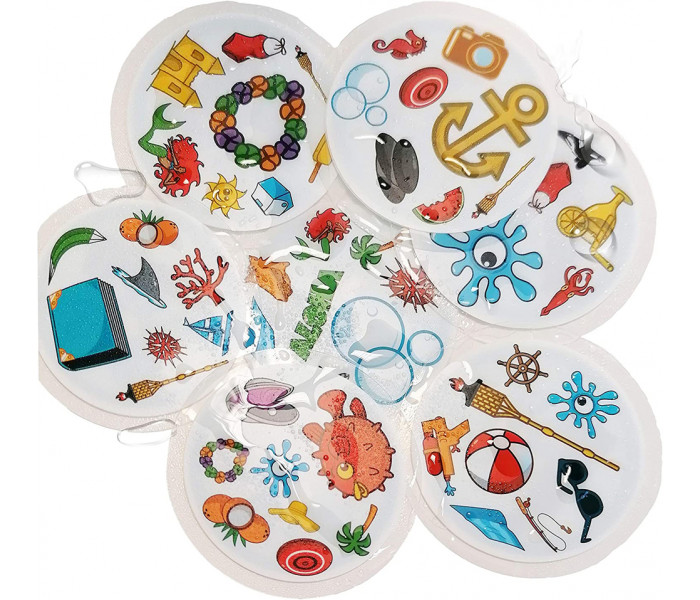 Настольная игра Dobble Waterproof (Доббль Водонепроницаемый UA). Asmodee, (DOBBEAC01UA) (3558380061298)