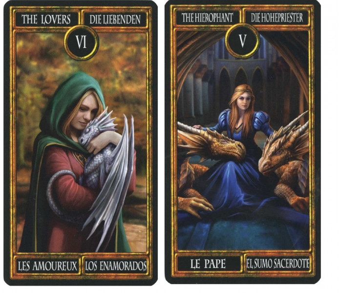 Таро Драконів від Анни Стоукс - Tarot Dragons by Anne Stokes. Fournier