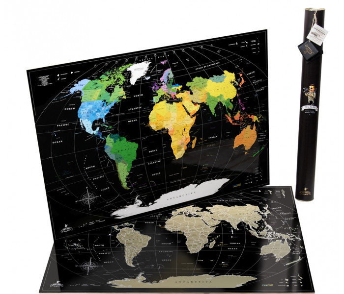 Скретч карта світу без росії та білорусі My Map Perfect world