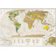 Детальна скретч карта світу Travel Map Geography World (ENG) 1DEA.ME (4820191130296)