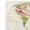 Фото 4 - Детальна скретч карта світу Travel Map Geography World (ENG) 1DEA.ME (4820191130296)