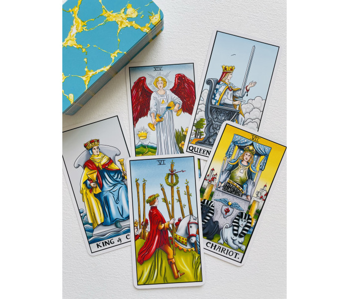 Класична колода Таро Уейта Бірюзовий Стиль - Classic Waite Tarot Deck Turquoise Style. Sunstelo