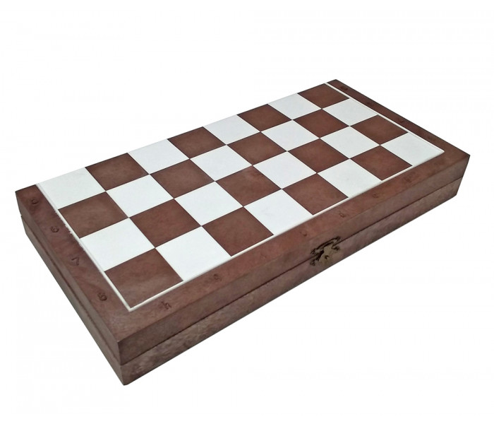 Дошка шахова пластикова 40x40 см (коричнева)