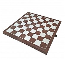 Фото Доска шахматная пластиковая 40x40 см (коричневая)