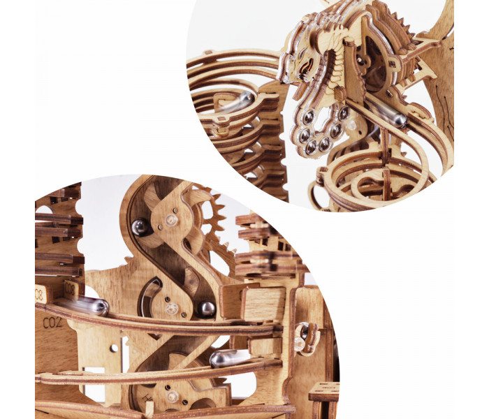 Дерев’яний 3D пазл Marble Run Dragon. Idventure