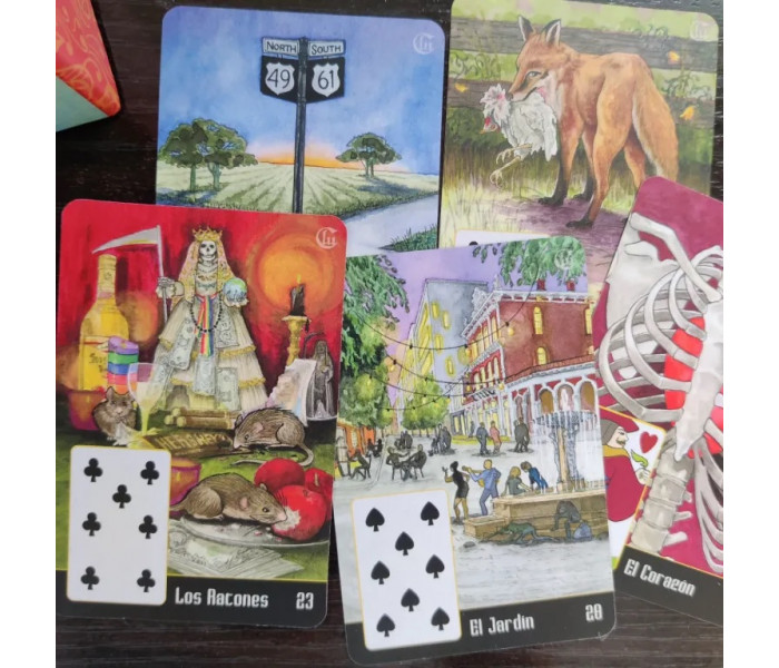 Оракул Санта Муэрте Ленорман - La Santa Muerte Lenormand. Schiffer Publishing