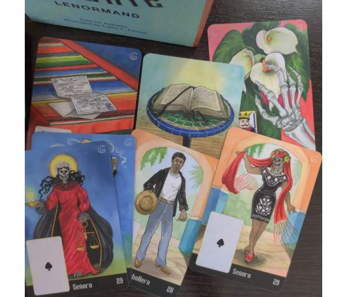 Оракул Санта Муэрте Ленорман - La Santa Muerte Lenormand. Schiffer Publishing