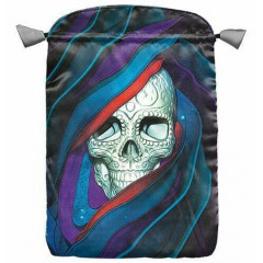 Мешочек для карт таро и рун атласный Santa Muerte. Lo Scarabeo (BT61)