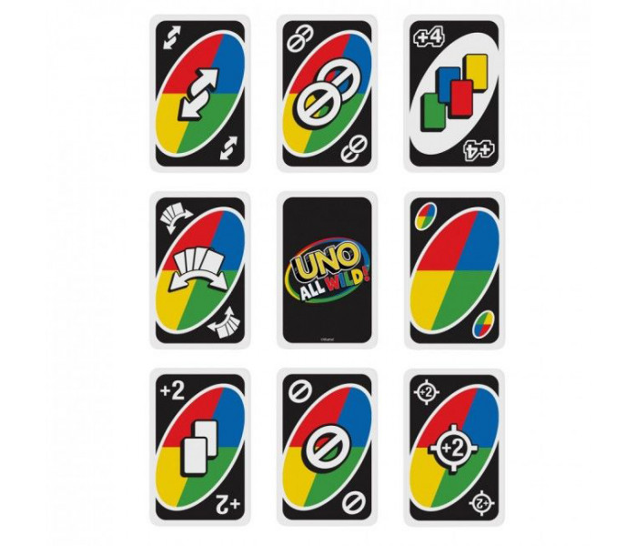Настольная игра УНО Все безумные (UNO All Wild). Mattel (HHL33)