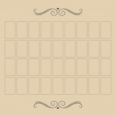 Скатертина для ворожіння Великий Розклад Ленорман - Tarot Cloth Grand Tableau Lenormand. Lo Scarabeo (TP12)