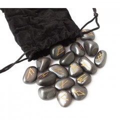 Руни з гематиту з гравіюванням (9170149)
