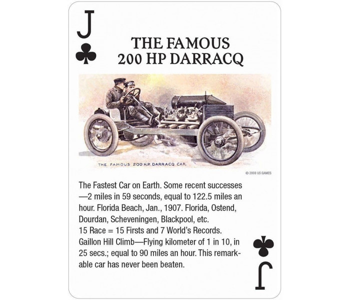 Игральные карты Antique Motor Cars Playing Cards