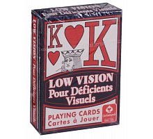 Фото Игральные карты для слабовидящих - Low Vision Playing Cards