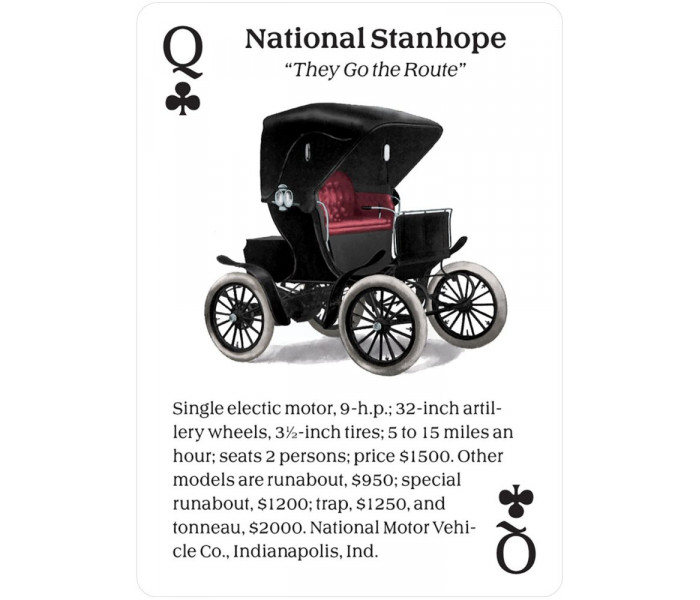 Игральные карты Turn of the Century Motor Cars Playing Card