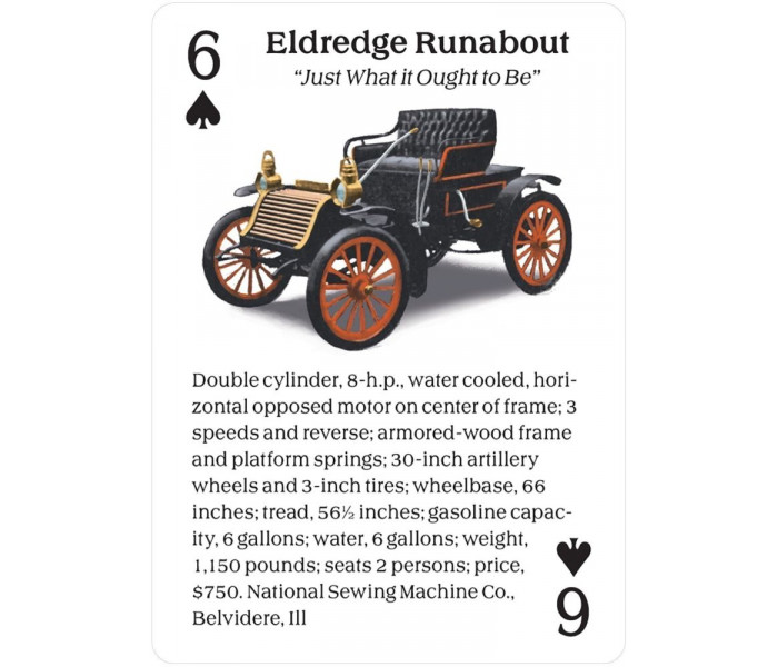 Игральные карты Turn of the Century Motor Cars Playing Card