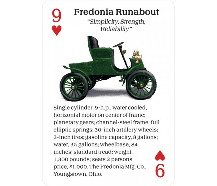 Игральные карты Turn of the Century Motor Cars Playing Card