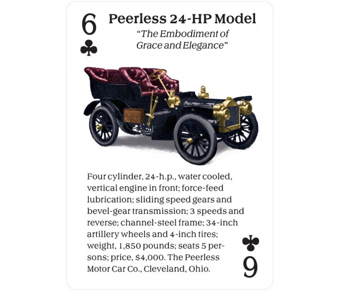 Игральные карты Turn of the Century Motor Cars Playing Card