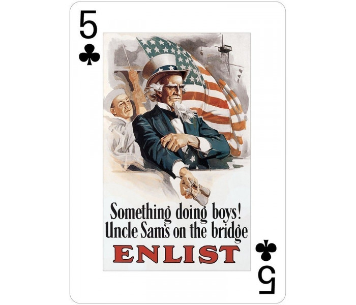 Игральные карты USA Posters of World Wars I and II Poker Deck