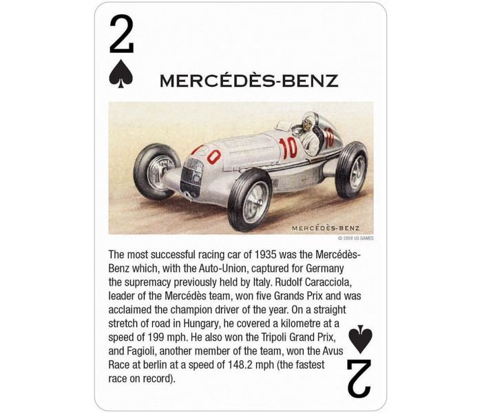 Игральные карты Vintage Motor Cars Playing Card Deck