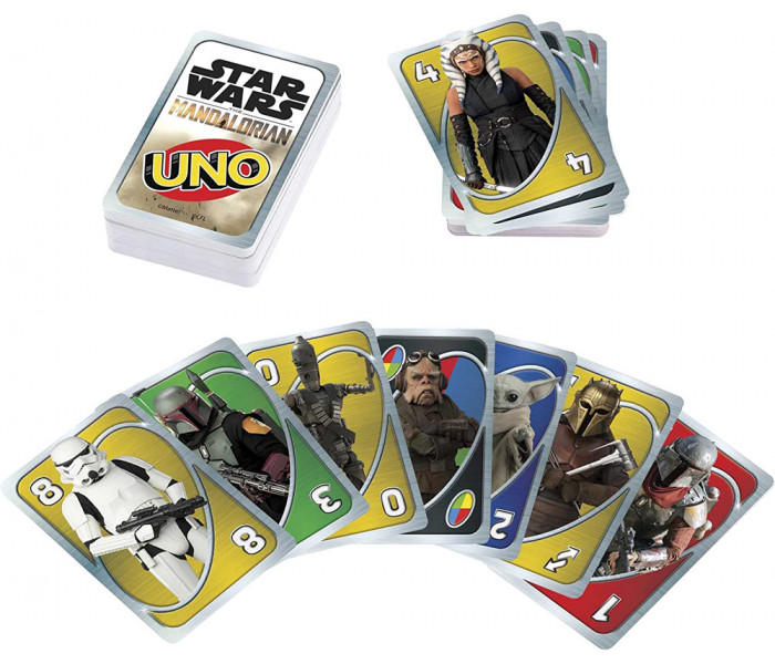 Настольная игра УНО: Мандалорец | UNO STAR WARS Mandalorian. Mattel (HJR23)