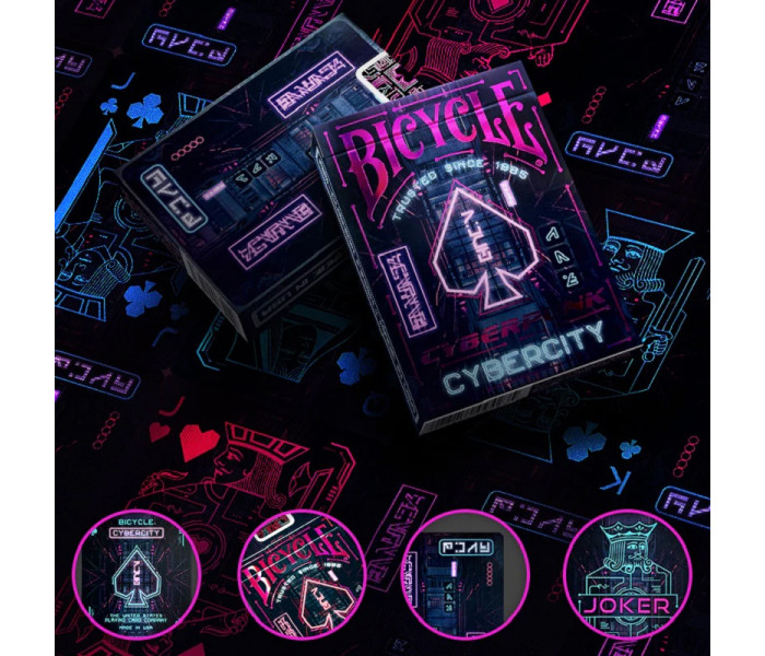 Карты Bicycle Cyberpunk Cybercity