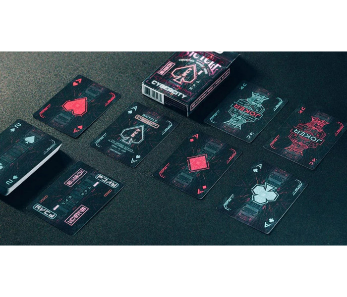 Карты Bicycle Cyberpunk Cybercity