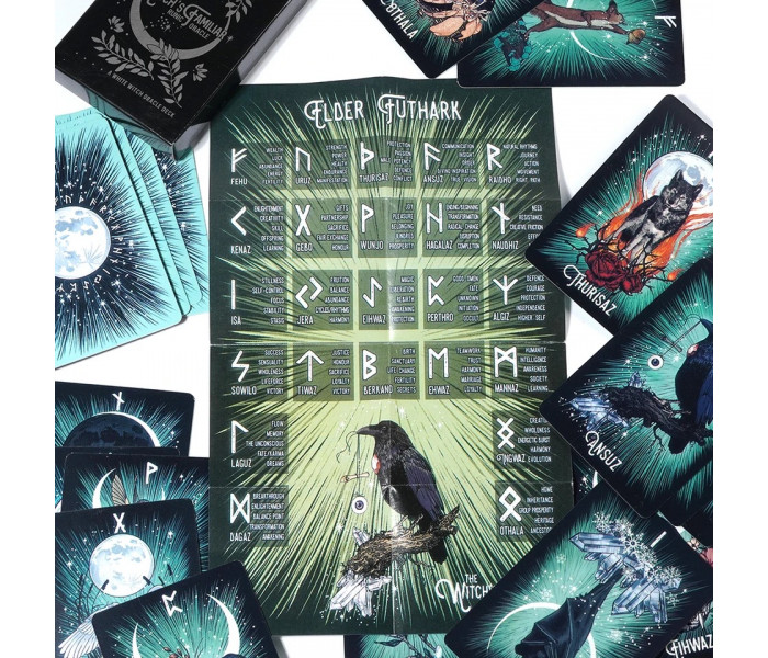 Рунічний Оракул Відьомський Фамільяр - The Witch's Familiar Runic Oracle Cards. China