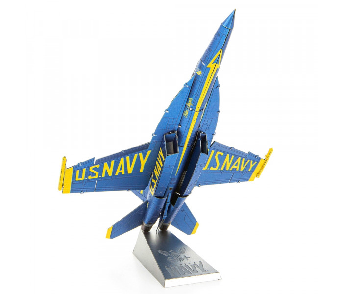 Металева збірна 3D модель Blue Angels F/A -18 Super Hornet, Metal Earth (ICX212)