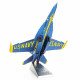 Металева збірна 3D модель Blue Angels F/A -18 Super Hornet, Metal Earth (ICX212)