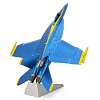 Фото 6 - Металева збірна 3D модель Blue Angels F/A -18 Super Hornet, Metal Earth (ICX212)
